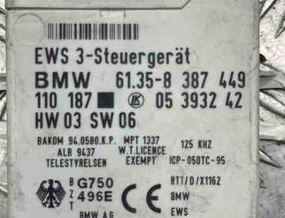 BMW 3 Series E46 (1997-2006) Блок управления иммобилайзера 61358387449 27559062