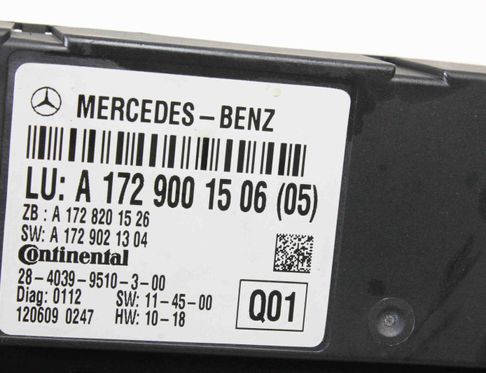 MERCEDES-BENZ SLK-Class R172 (2011-2020) Citau veidu vadības bloki A1729001506 13923159