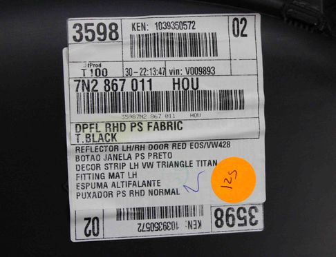 VOLKSWAGEN Sharan 2 generation (2010-2024) Front Left Door Panel 7N2867011 20660552