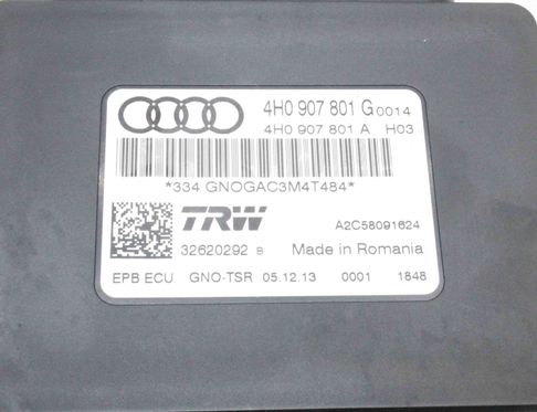 AUDI A8 D4/4H (2010-2018) Handbrake Control Unit 4H0907801 24541937