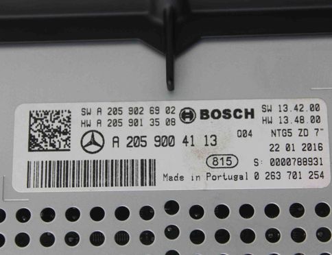 MERCEDES-BENZ C-Class W205/S205/C205 (2014-2023) Екран навигаций A2059026902,A2059013508,A2059004113 28448503