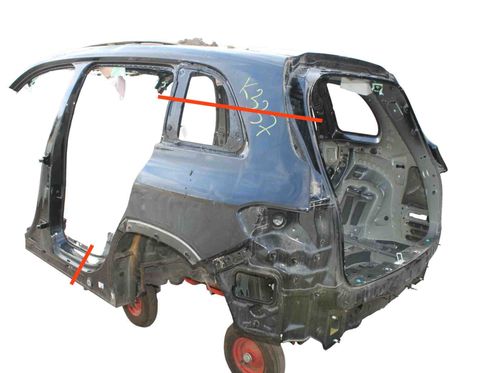 MERCEDES-BENZ EQB 1 generation (2021-2023) Aizmugurējā kresā ceturtdaļa 32998211