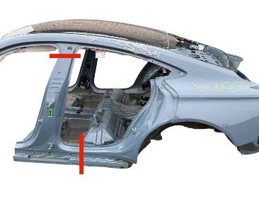 AUDI e-tron GT 1 generation (2020-2024) Kreisais virsbūves slieksnis 33023924