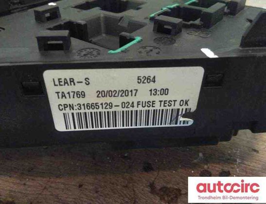 VOLVO V90 2 generation (2016-2024) Fuse Box 31473571,31398003,31398002 30841363