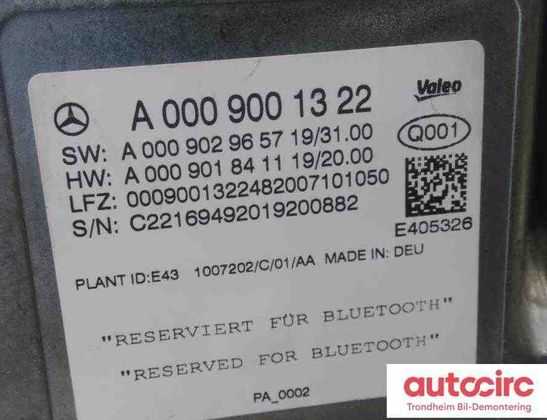 MERCEDES-BENZ EQC 1 generation (2018-2023) PDC Parking Sensor a0009001322,a0009001322,e405326 31700396
