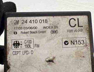 OPEL Zafira A (1999-2003) Comfort Control Unit 24410018,N153,F005V00131 24415236