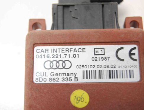 AUDI TT 8N (1998-2006) Другие блоки управления 8D0862335B 1753565