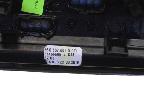 PORSCHE Macan 1 generation (2013-2023) Aizmugurējo kreiso durvju apdare 95B867061D 17812828