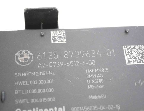 BMW X3 G01 (2017-2024) Блок управления крышки багажника 8739634 3812244