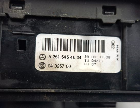 MERCEDES-BENZ R-Class W251 (2005-2017) Headlight Switch Control Unit A2515454604 33035446