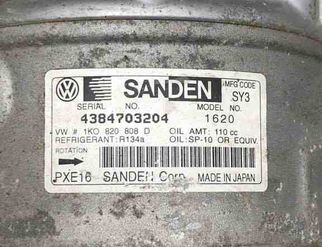 VOLKSWAGEN Passat B6 (2005-2010) Gaisa kondicionēšanas sūknis 1K0820808D 30594197