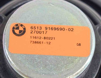 BMW 5 Series F10/F11 (2009-2017) Задняя правая колонка в двери 11612-B0221,9169690 20289562