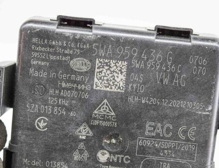 VOLKSWAGEN ID.3 1 generation (2019-2023) Keyless Control Unit 5WA959436G,5WA959436C,5ZA013854 20373061