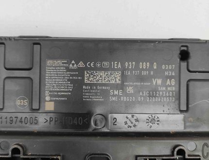 AUDI Q4 Sportback e-tron 1 generation (2021-2024) Блок управления Комфорт 1EA937089Q,1EA937089H,A3C11293601,A2C11974005 22750583
