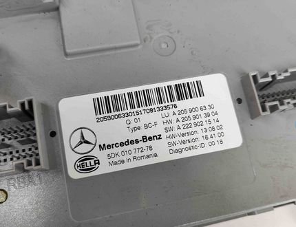 MERCEDES-BENZ GLC 253 (2015-2019) Comfort Control Unit A2059006330,A2059013904,A2229021514,5Dk010772-78,5Dk010772 24483076