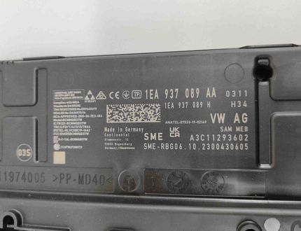 Cupra EcoSport 2 generation (2013-2024) Comfort Control Unit 1EA937089AA,1EA937089H,A3C11293602 25574879