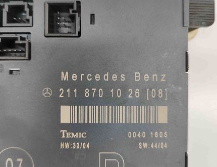 MERCEDES-BENZ E-Class W211/S211 (2002-2009) Front Right Door Control Unit A2118701026,00401605 28484329