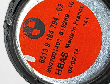 BMW 4 Series F32/F33/F36 (2013-2020) Rear Left Door Sound Speaker 9184794 29483857