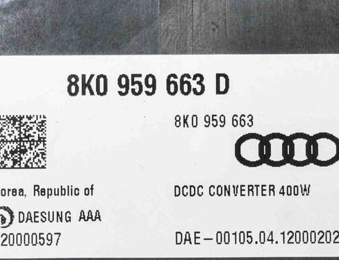 AUDI A6 C7/4G (2010-2020) Other Control Units 8K0959663D 3097677