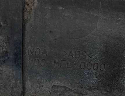 HONDA CBR (1983-2016) Крыло обтекателя брызговика переднего колеса 100-MFL-0000 31154560