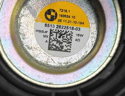 BMW X5 G05/G18 (2018-2024) Front Left Door Loudspeaker 2622518 31263226