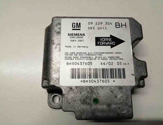 OPEL Astra G (1998-2009) SRS vadības bloks 09229304,330518650,5WK42927 17122420