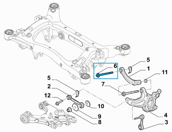 ALFA ROMEO Giulia 2 generation (2015-2024) Aizmugurējās piekares daļas 50544857,50536604,Fits,Left,Right,Sides 25631826