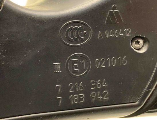 BMW 5 Series F10/F11 (2009-2017) Зеркало передней правой двери A046412,021016,7216364,7183942 31253662