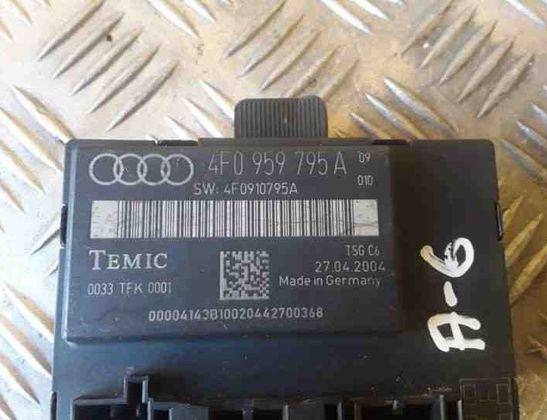 AUDI A6 C6/4F (2004-2011) Priekšējo kreiso durvju vadības bloks 4F0959795A,4F0910795A,0033TFK0001 25462298