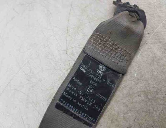 VOLKSWAGEN Passat Variant 1 generation (2010-2024) Ремень безопасности задний левый 00067251F 25490050