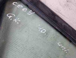 KIA Cee'd 1 generation (2007-2012) Стеклянная рейка задней двери 43R000050 25543973