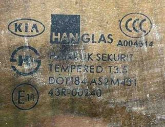 KIA Sorento 2 generation (2009-2021) Стекло передней левой двери 30507470