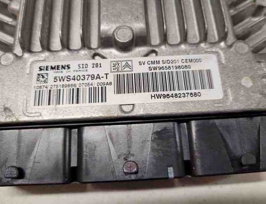 CITROËN C6 1 generation (2004-2012) Блок управления двигателем 5WS40379AT,SW9658198080,HW9648237680 27038670