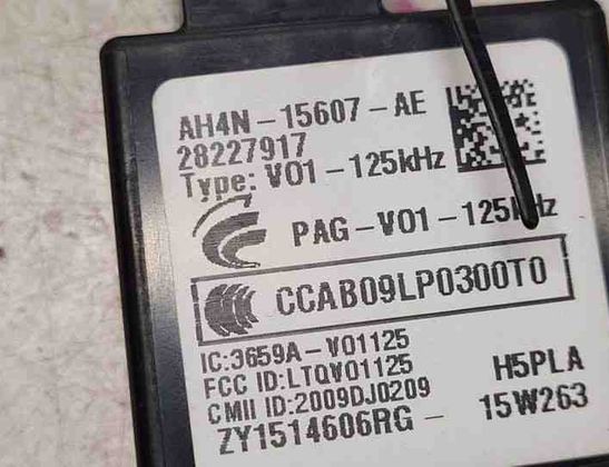 JAGUAR XE 1 generation (2014-2024) Immobiliser reader (aerial) AH4N15607AE 27085020
