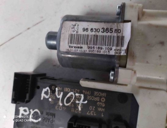 PEUGEOT 407 1 generation (2004-2010) Priekšējo labo durvju logu pacēlājs 9663036580 28605718