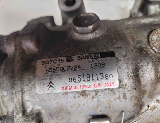 CITROËN C4 Picasso 1 generation (2006-2013) Hасос кондиционера 9651911380 28689261