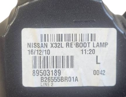 NISSAN Qashqai 1 generation (2007-2014) Left Side Tailgate Taillight 89503189 32960472