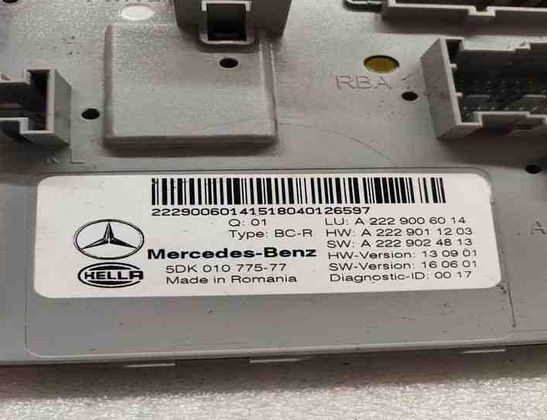 MERCEDES-BENZ GLC Coupe C253 (2016-2019) Komforta vadības bloks A2229006014 27440196