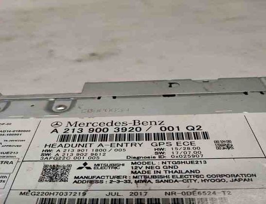 MERCEDES-BENZ E-Class W213/S213/C238/A238 (2016-2024) Music Player With GPS A2139003920 27443174