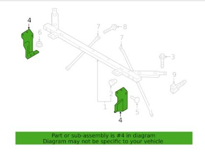 VOLVO XC60 2 generation (2017-2024) Slam Panel Frame Lower Part 31391624 32974351
