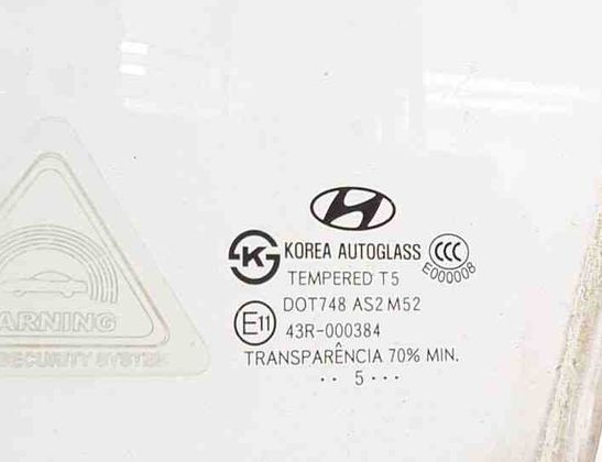 HYUNDAI Grandeur TG (2005-2011) Front Left Door Glass 43R000384,DOT748,AS2 20751527