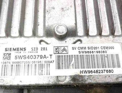 CITROËN C5 2 generation (2008-2017) Блок управления двигателем 9658198080,H9648237680 29840850