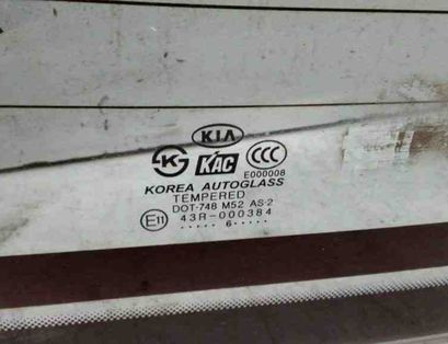 KIA Sportage 5 generation (2021-2024) Aizmugurējais stikls 43R000384 30528013