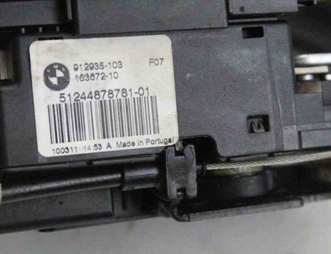 BMW 5 Series Gran Turismo F07 (2010-2017) Aizmugurējās bagāžas nodalījuma mīkstās aizvēršanas / soft close motorīts 7200543 30965923