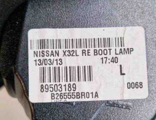 NISSAN Qashqai 2 generation (2013-2023) Фонарь крышки багажника левый B26555BR01A 30551856
