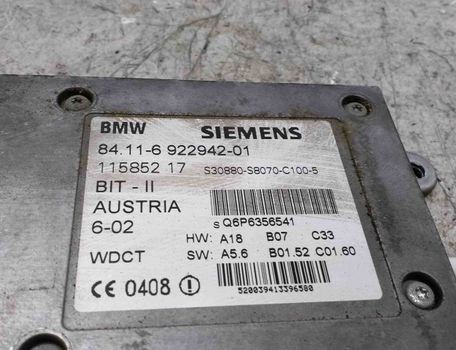 BMW 5 Series E39 (1995-2004) Tālruņa vadības bloks 6922942 27611042