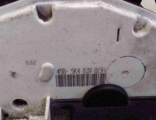 VOLKSWAGEN Golf 6 generation (2008-2015) Aizmugurējo kreiso durvju slēdzene 5K4839015H 27642939