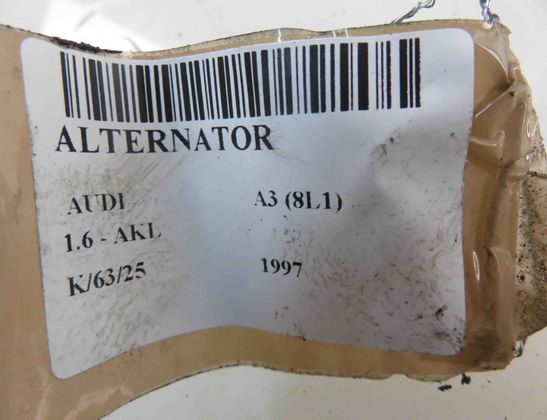 AUDI A3 8L (1996-2003) Генератор 0123320034,037903025C 28596262