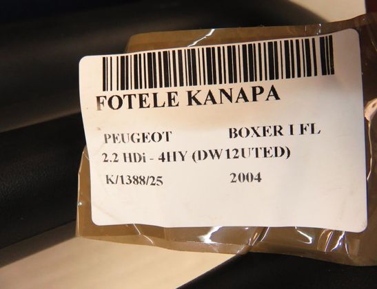 PEUGEOT Boxer 2 generation (1993-2006) Сиденье переднее правое 32466707