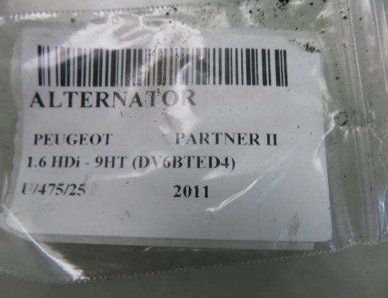 PEUGEOT Partner 2 generation (2008-2023) Генератор 9665617780 32791224